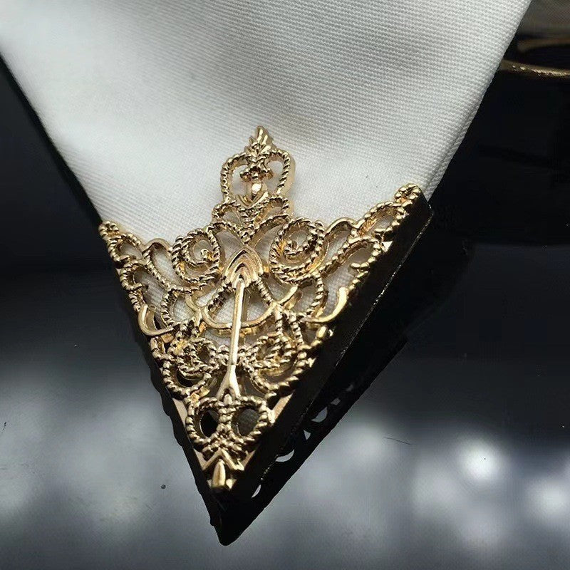 "Luxurious 18k gold collar rim for men, Gatsby collection"