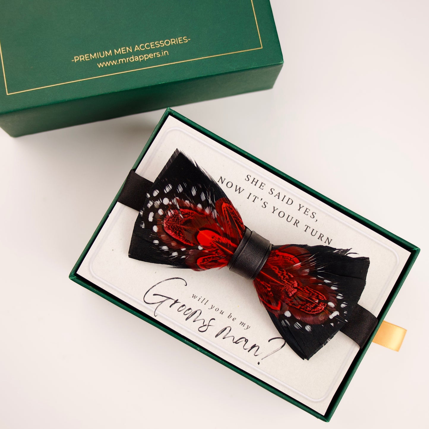 father bow
mens bow
feathers bow
mens gift
groomsman gift