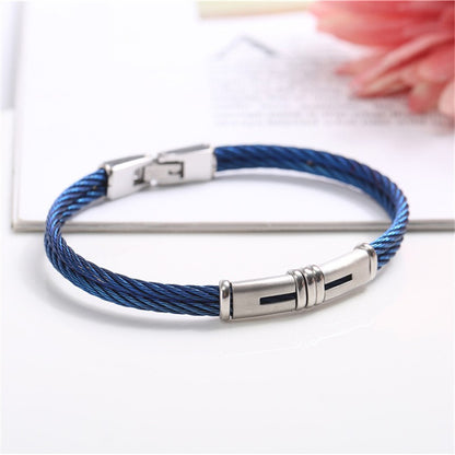 Blue Vice Leather Bracelet