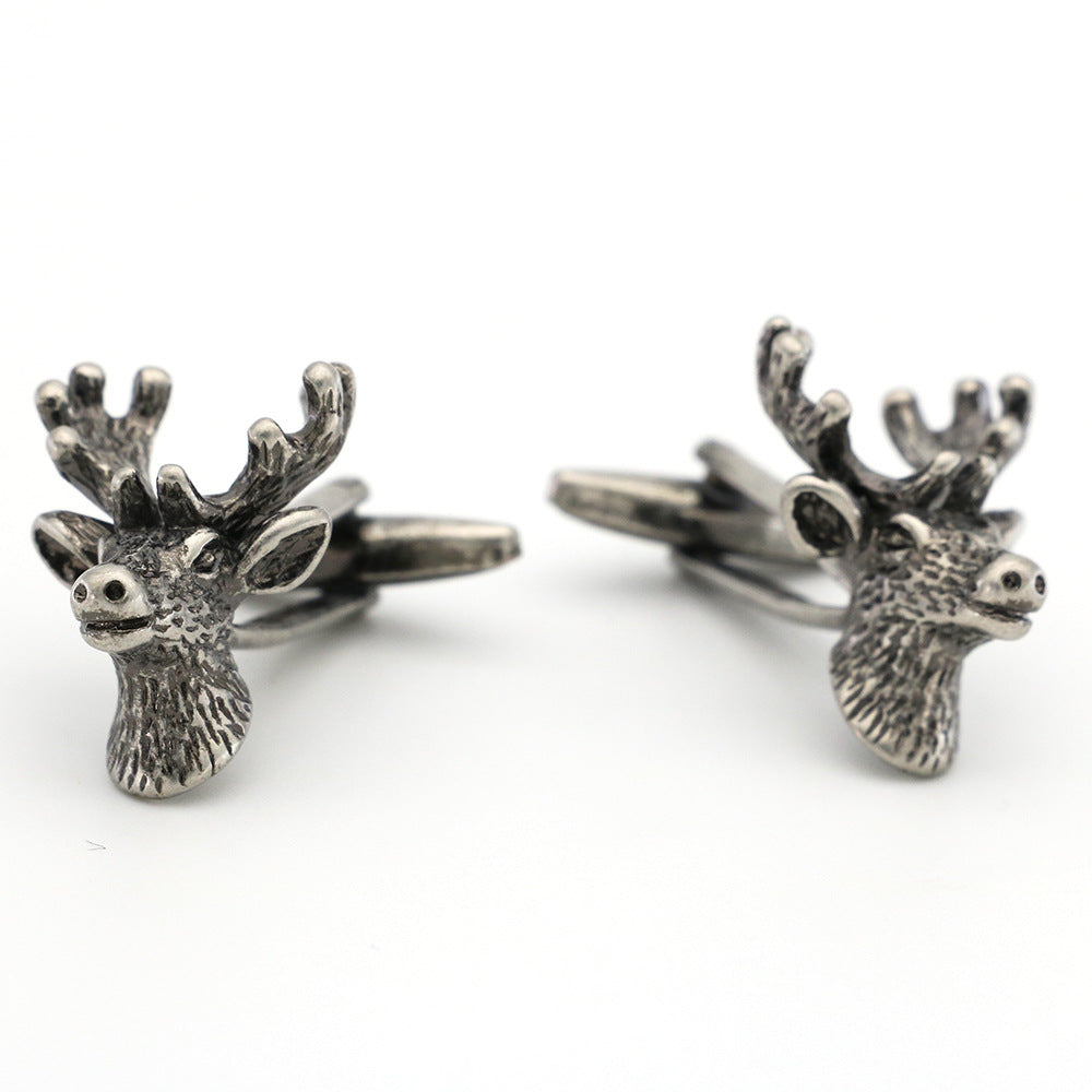Deer heads cufflinks 