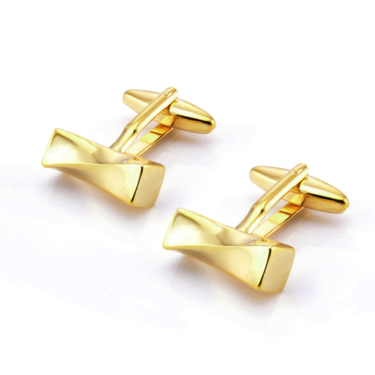 gold finish cufflinks