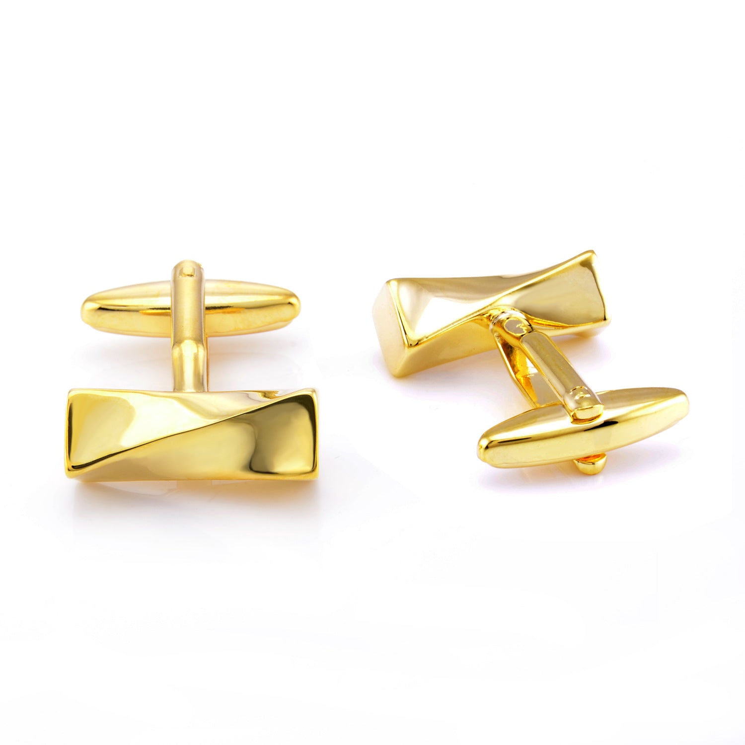 gold finish cufflinks 