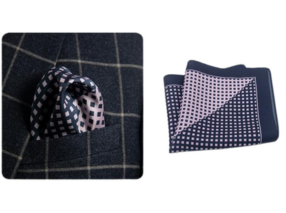 dotted silk pocket square 