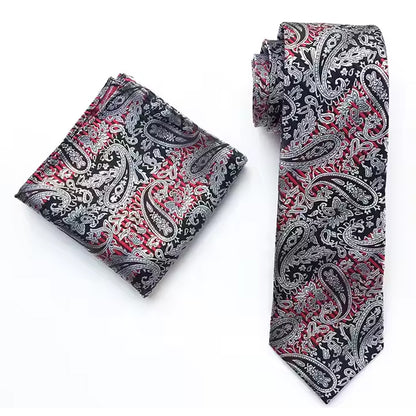 Premium men's tie and pocket square
Matching tie and pocket square for weddings
Men's fashion accessories
Sophisticated tie and pocket square combo
