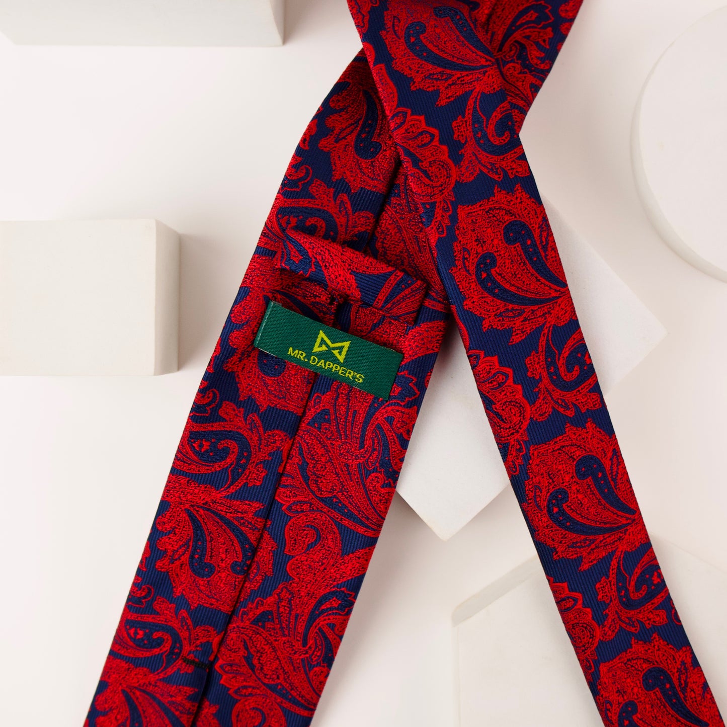 Red Molten Botanic Necktie