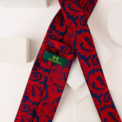 Red Molten Botanic Necktie