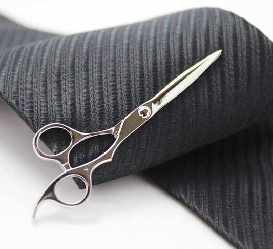 Scissors tie clip perfectly finished 