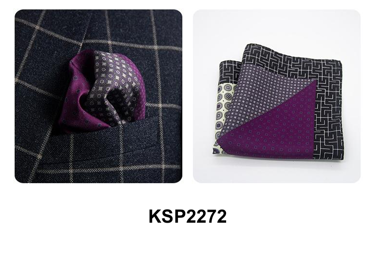 classic suit paired with a fashionable pocket square, representing modern men's attire choices.