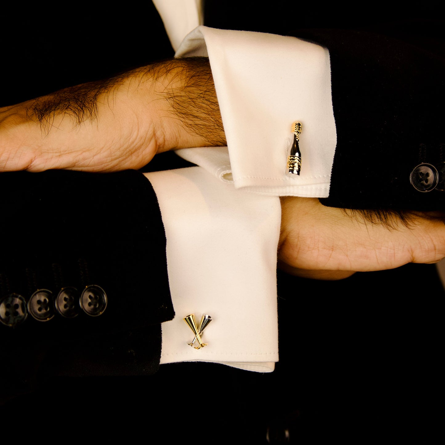 Champagne Toast Cufflinks