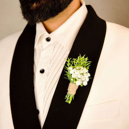 Whisper Of White Brooch
