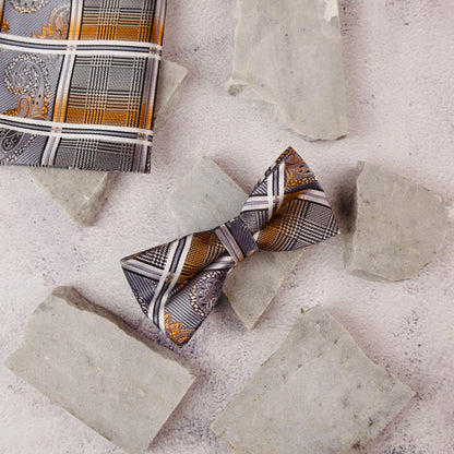 Crest Bow Tie & Pocket Square Set