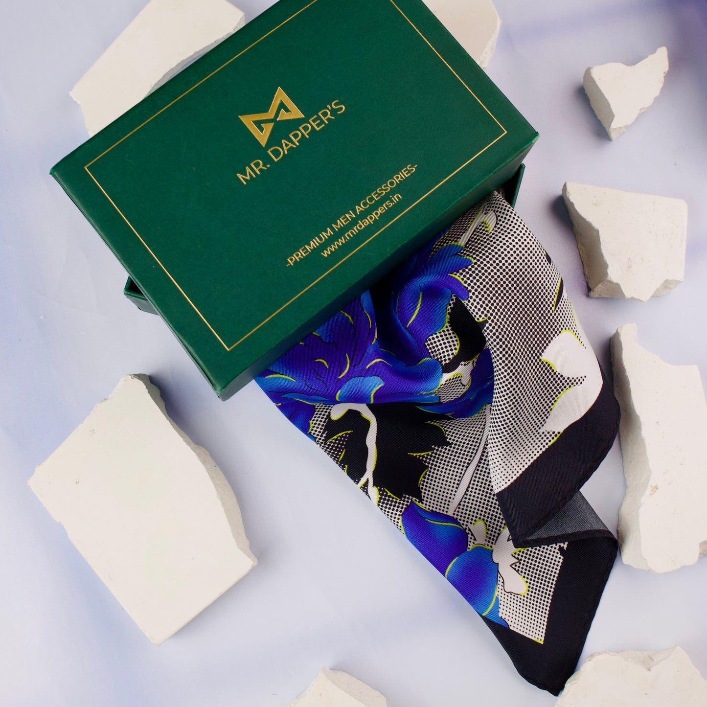 Marine Silk Pocket Square