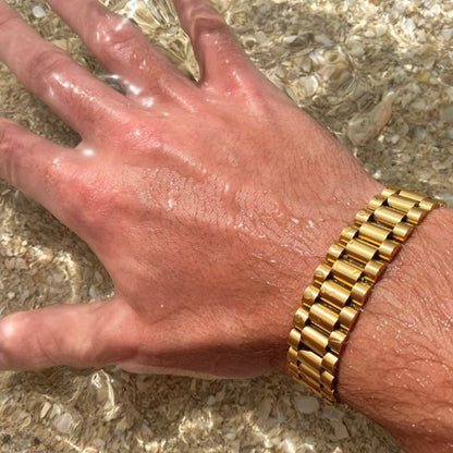 "Men Accessories, Men Bracelet, Chain type bracelet, Rolex, Luxury"