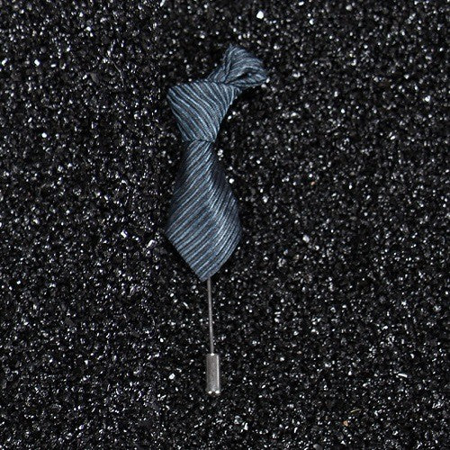 "Luxury striped tie brooch for men, perfect blend of style and durability"

